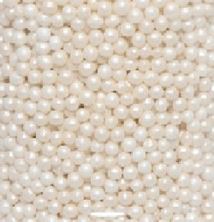 Picture of IVORY EDIBLE PEARLS 4MM  X 1 GRAM MINIMUM ORDER 50G